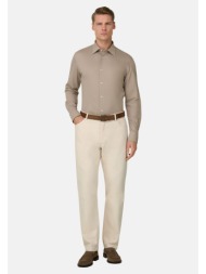 boggi milano ανδρικό τζιν παντελόνι πεντάτσεπο straight fit - bo26p076501 κρέμ