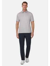 boggi milano ανδρικό παντελόνι regular fit - bo26p083001 μπλε navy