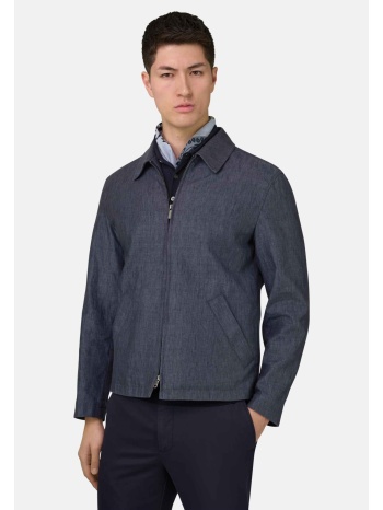 boggi milano ανδρικό λινό μπουφάν regular fit - bo26p022802 σε προσφορά