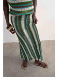 topshop γυναικεία πλεκτή φούστα maxi `ingvild` - 31001101 πολύχρωμο