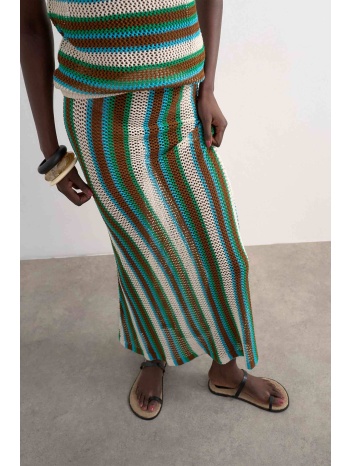 topshop γυναικεία πλεκτή φούστα maxi `ingvild` - 31001101