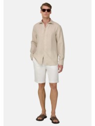 boggi milano ανδρική βερμούδα chino regular fit - bo26p077106 λευκό