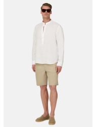boggi milano ανδρική βερμούδα chino regular fit - bo26p077107 μπεζ