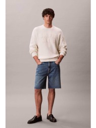 calvin klein jeans ανδρική βερμούδα denim relaxed fit - lv04rf793g denim blue