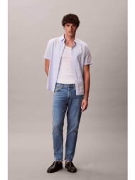 calvin klein jeans ανδρικό τζιν παντελόνι πεντάτσεπο tapered fit `classic` - lv04rf949g denim blue