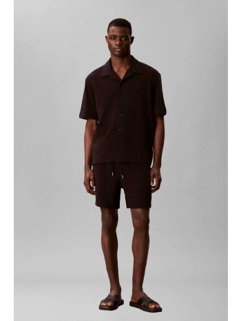 calvin klein jeans ανδρική βερμούδα με waffle pattern