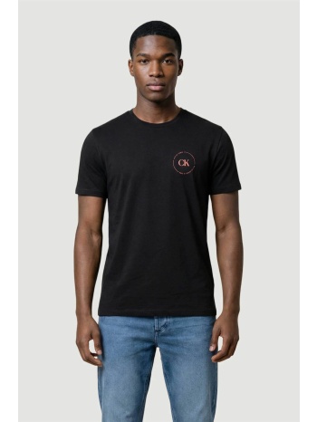 calvin klein jeans ανδρικό t-shirt μονόχρωμο με λογότυπο