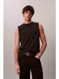 calvin klein jeans ανδρική αμάνικη μπλούζα relaxed fit - lv04rf273g μαύρο