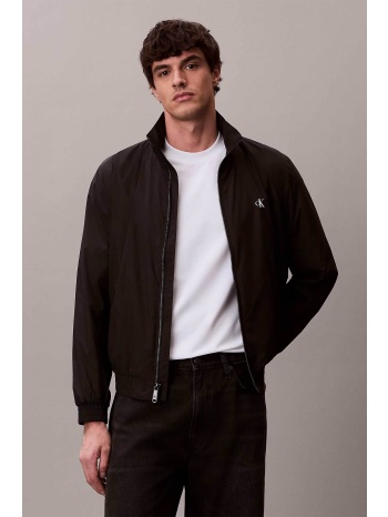 calvin klein jeans ανδρικό μπουφάν μονόχρωμο με λογότυπο
