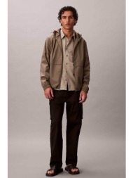 calvin klein jeans ανδρικό παντελόνι cargo μονόχρωμο regular fit - lv040em616 μαύρο