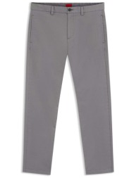 hugo boss ανδρικό παντελόνι chino slim fit `david251d` - 50530886 ανθρακί