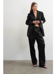 topshop γυναικείο παντελόνι barrel fit `bina` - 31000842 μαύρο