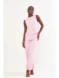 colcci γυναικείο αμάνικο τοπ μονόχρωμο straight fit - 036.01.29770 ροζ