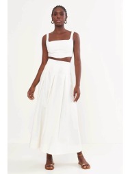 colcci γυναικεία maxi φούστα a line `riviera` - 008.01.04827 λευκό