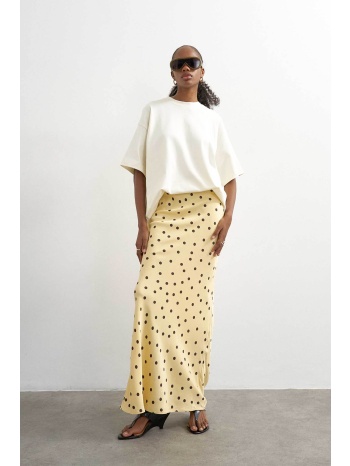 topshop γυναικεία maxi φούστα με πουά σχέδιο `malene` 