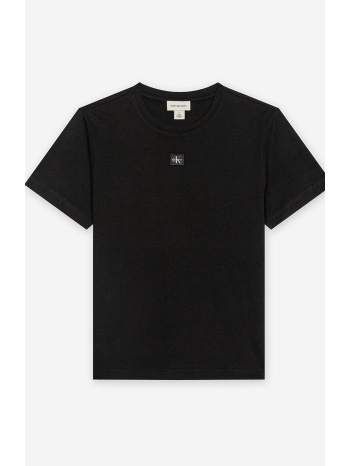 calvin klein jeans γυναικείο t-shirt μονόχρωμο με λογότυπο
