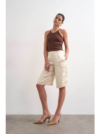 topshop γυναικεία βερμούδα `lieke` - 31001134 λευκό