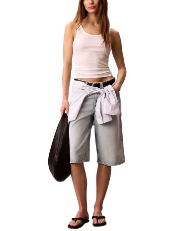 calvin klein jeans γυναικεία denim βερμούδα relaxed fit  σε προσφορά
