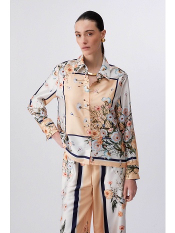 liu jo γυναικείo πουκάμισο με floral print regular fit 