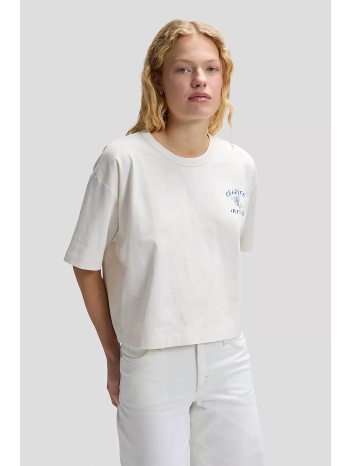 lee® γυναικείο t-shirt μονόχρωμο με logo print regular fit