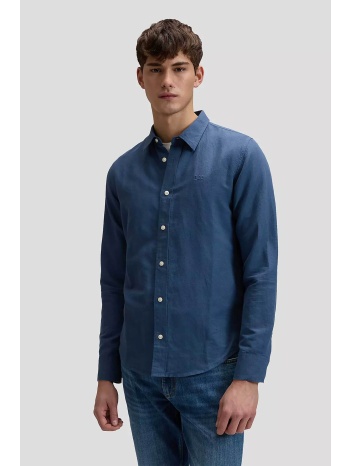 lee® ανδρικό πουκάμισο με logo print μονόχρωμο regular fit