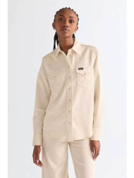 wrangler® γυναικείο πουκάμισο με τσέπες regular fit - 112378145 εκρού