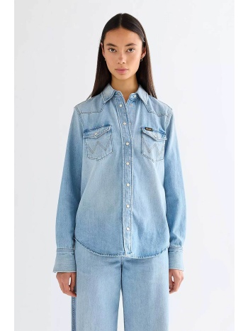 wrangler® γυναικείο πουκάμισο με τσέπες regular fit 