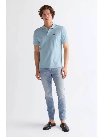 wrangler® ανδρικό τζιν παντελόνι πεντάτσεπο slim tapered