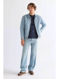 wrangler® ανδρικό τζιν παντελόνι πεντάτσεπο loose straight fit - 112377842 denim blue ανοιχτό