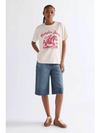 wrangler® γυναικεία denim βερμούδα low rise πεντάτσεπη