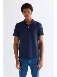 wrangler® ανδρική μπλούζα πόλο με λογότυπο regular fit - 112377978 μπλε σκούρο