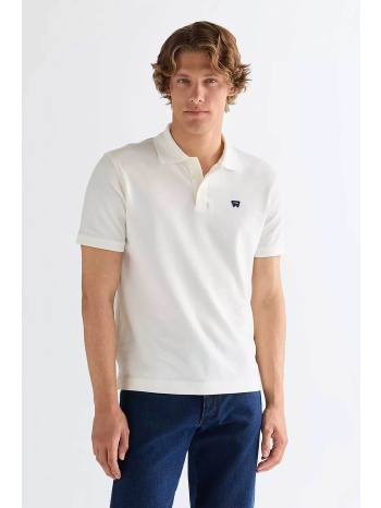 wrangler® ανδρική μπλούζα πόλο με λογότυπο regular fit 
