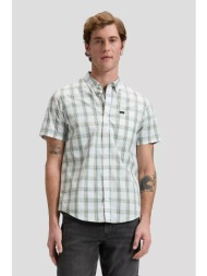 lee® ανδρικό πουκάμισο button down με τσέπη και ριγέ σχέδιο regular fit - 112376552 πράσινο ανοιχτό