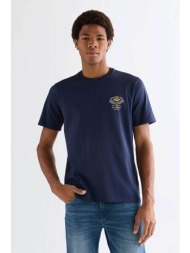 wrangler® ανδρικό t-shirt με print regular fit `small americana` - 112377984 μπλε σκούρο