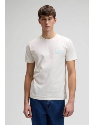 lee® ανδρικό t-shirt με logo print regular fit `woobly` - 112376489 υπόλευκο