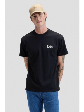 lee® ανδρικό t-shirt με λογότυπο και lettering στο πίσω