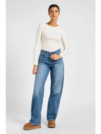 lee® γυναικείο τζιν παντελόνι πεντάτσεπο loose fit `rider`