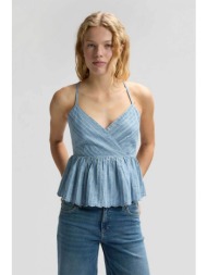 lee® γυναικείο αμάνικο τοπ με ριγέ σχέδιο `peplum cami` - 112376968 μπλε