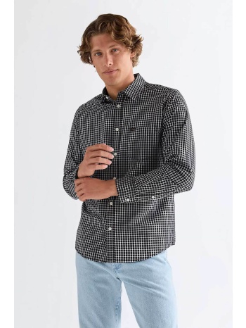 wrangler® ανδρικό πουκάμισο με καρό σχέδιο και τσέπη