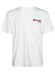 mc2 saint barth ανδρικό t-shirt `negroni postcard` - prl0002-04201l λευκό