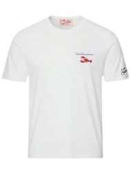 mc2 saint barth ανδρικό t-shirt `vattelapesca` - pot0001-04443l λευκό