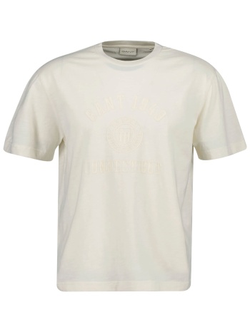 gant ανδρικό t-shirt με κεντημένο lettering regular fit 