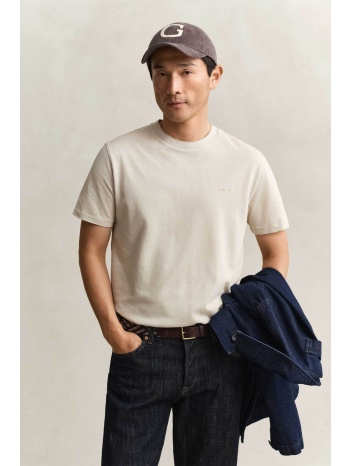 gant ανδρικό t-shirt πικέ με κεντημένο λογότυπο regular fit