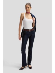 lee® γυναικείο τζιν παντελόνι πεντάτσεπο regular straight fit - 112376484 denim blue σκούρο