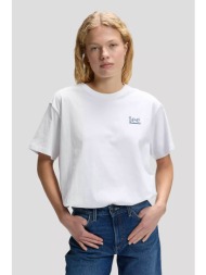 lee® γυναικείο t-shirt με λογότυπο και lettering στο πίσω μέρος relaxed fit `modern maker` - 1123777