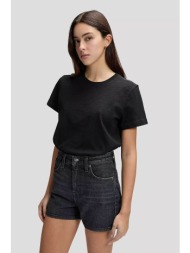 lee® γυναικείο t-shirt μονόχρωμο regular fit `perfect` - 112378787 μαύρο