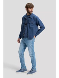 lee® ανδρικό τζιν παντελόνι πεντάτσεπο straight fit `brooklyn` - 112376917 denim blue