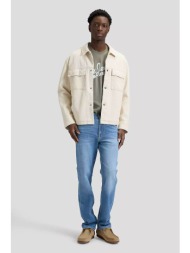lee® ανδρικό τζιν παντελόνι πεντάτσεπο straight fit `brooklyn trinty` - 112378731 denim blue