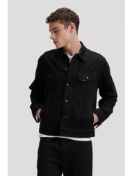 lee® ανδρικό denim jacket με τσέπες στο στήθος regular fit `rider jacket` - 112376448 μαύρο