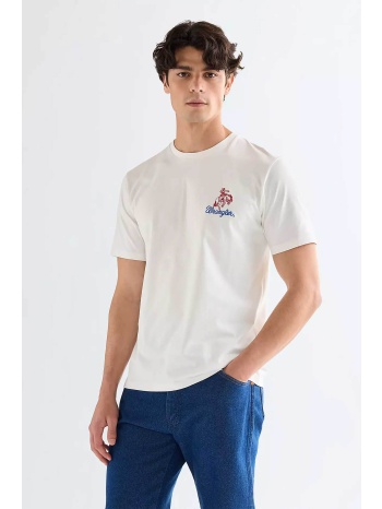 wrangler® ανδρικό t-shirt με κέντημα regular fit 